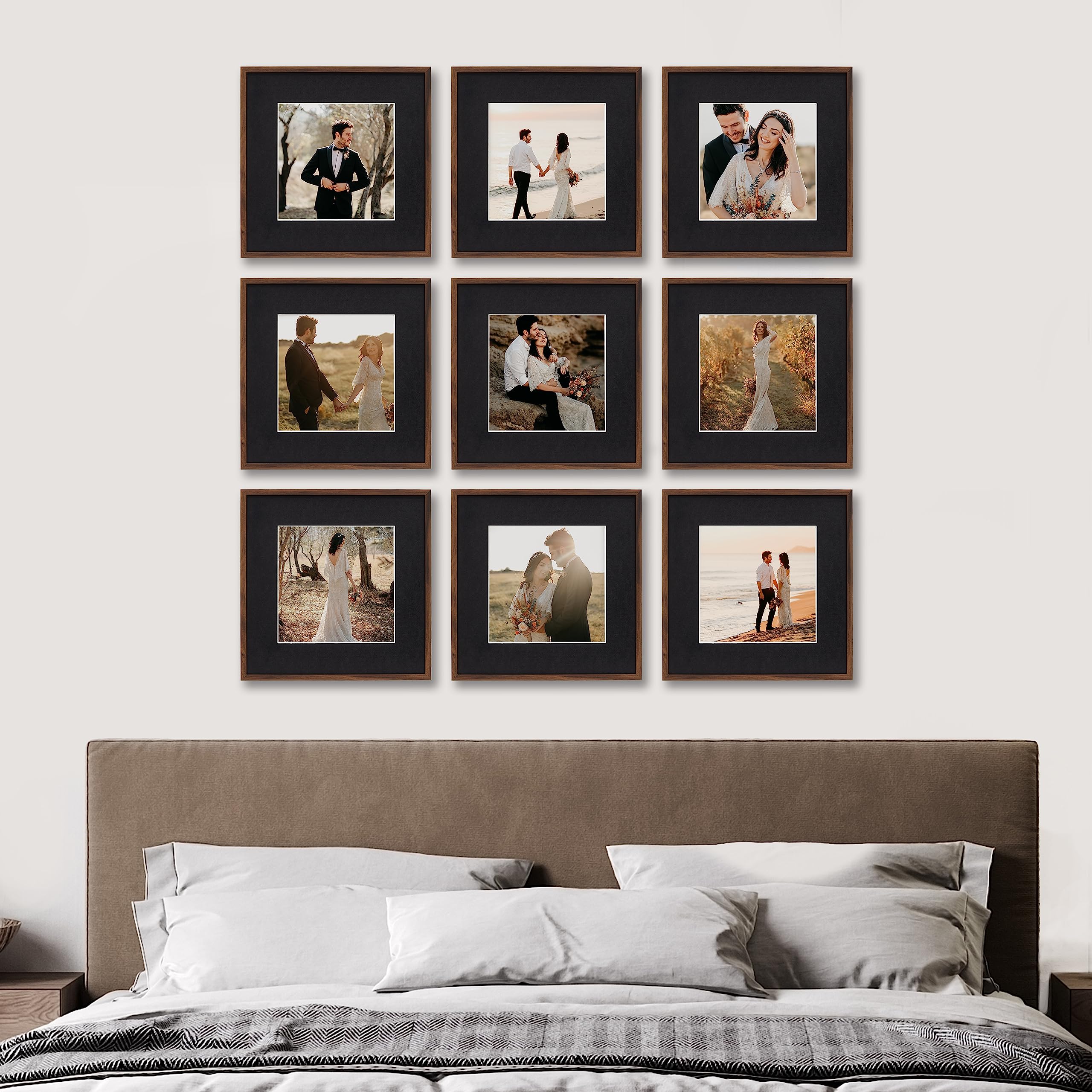Amazon.com - Camden Reed 9 Piece Gallery Wall Frame Set, matted